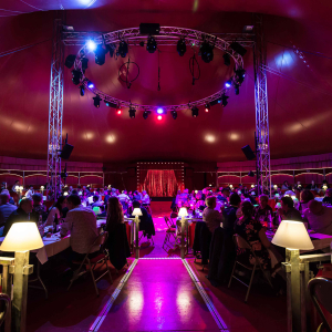 the baroque-style big top of Imagine Circus © Marion Triverio Photographie